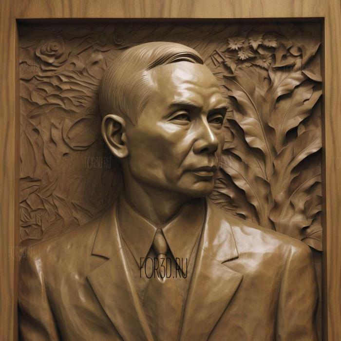 Sun Yat sen 1 stl model for CNC